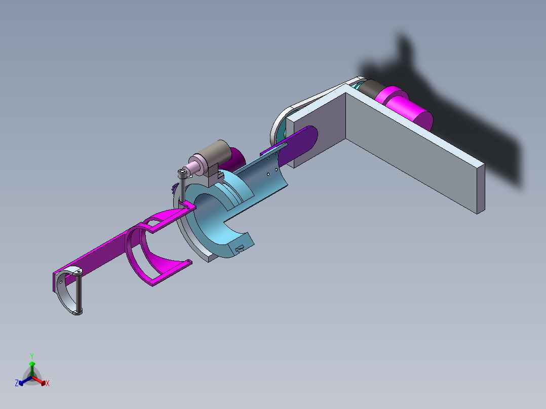 最新上肢康复机器人设计（含三维SW模型+CAD图纸+说明书）正等轴测图