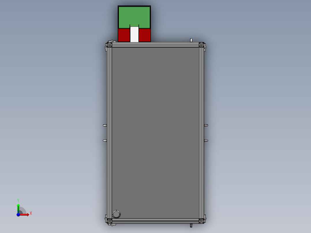 电容剪脚折弯成型机（sw18可编辑+工程图+bom）前视图