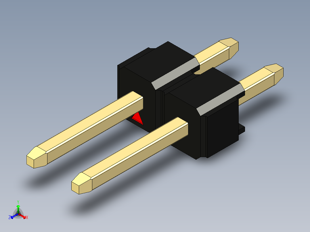 彩色公头100mil（2.54mm）系列-DS1021_black_1x02p_100mil_Type1_rev1.0