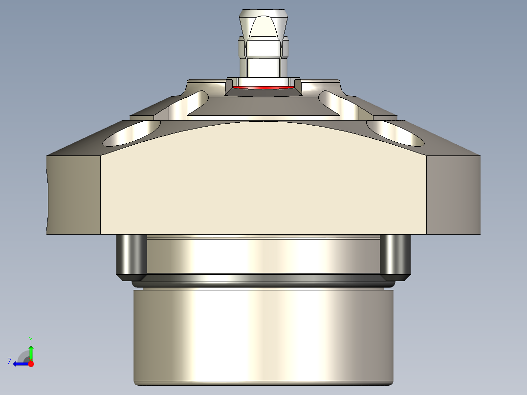 KOSMEKSFA1000-M2A-070多系列多零件图纸模型多系列多零件图纸模型右视图