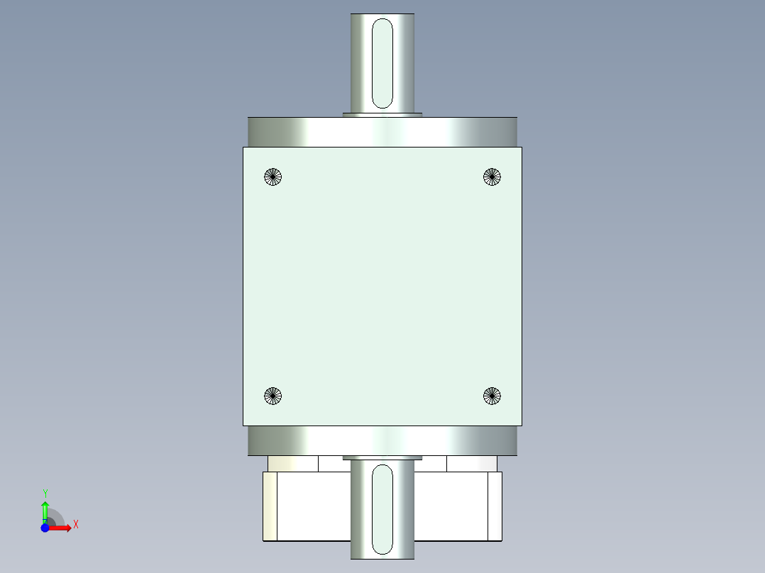 换向器PW140双轴 ZPGH115-L1 24-110-145-M8-8B.stp前视图