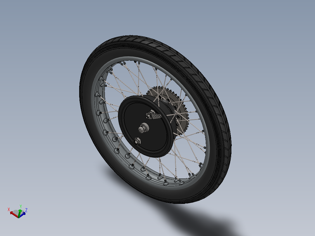 <span style='color: red'>摩托车</span>后轮(1)