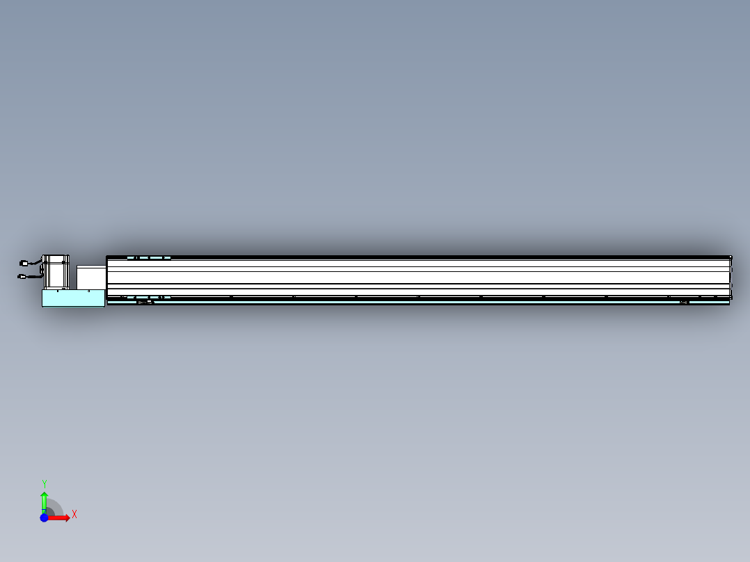 威洛博VBF同步带传动一般环境VBF14-L45-S1700-BL-ZP75-C3前视图