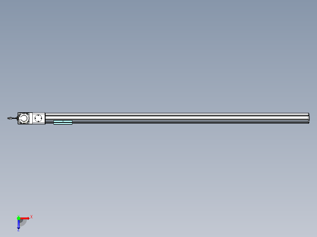 威洛博VBF同步带传动一般环境VBF14-L45-S1700-BL-ZP75-C3俯视图
