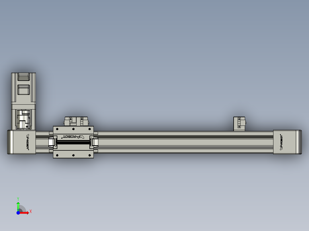 威洛博LB.GB同步带传动--欧规系列EBF5-L11-S400-BR-P20-C4前视图