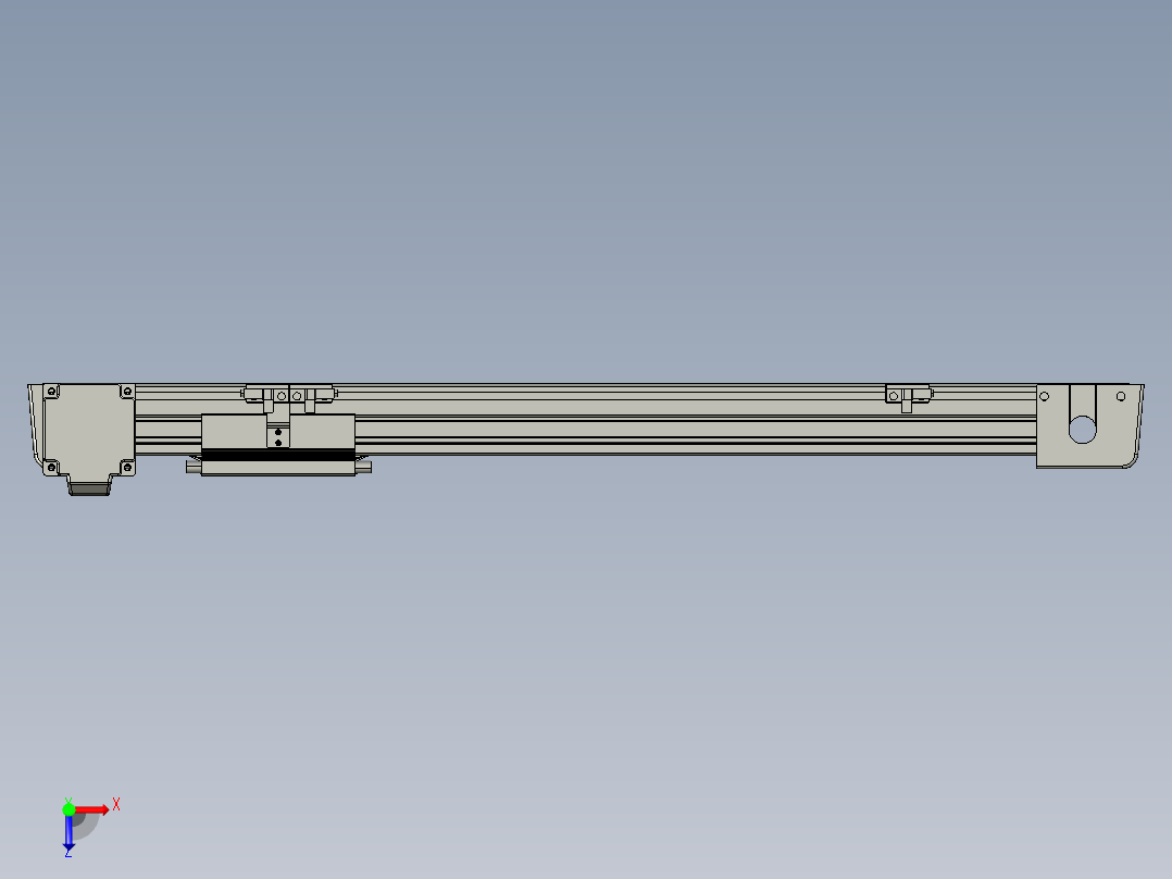 威洛博LB.GB同步带传动--欧规系列EBF5-L11-S400-BR-P20-C4俯视图
