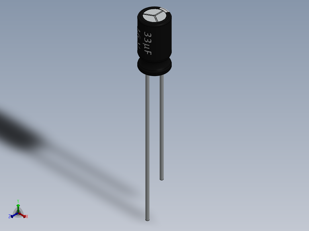 电容器 二极管 电阻器-Capacitor 33uF-16V