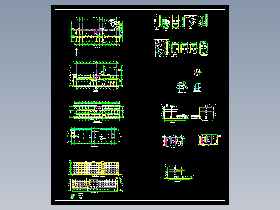 宿舍楼建筑施工图