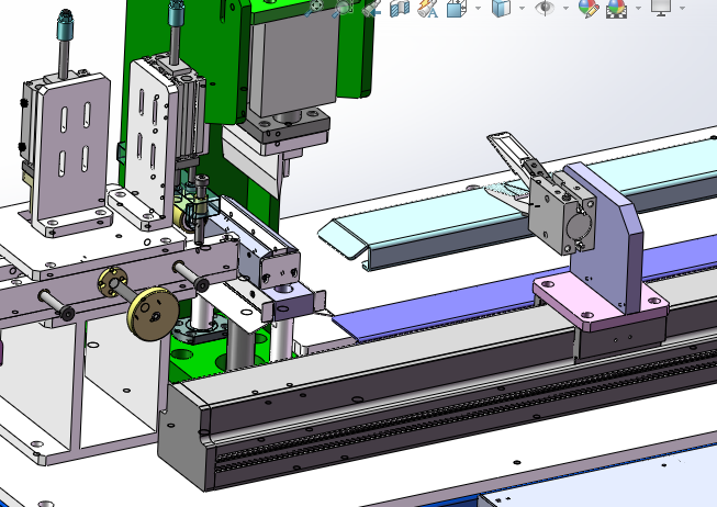 A35导槽定长裁断机（sw18可编辑+工程图+bom)