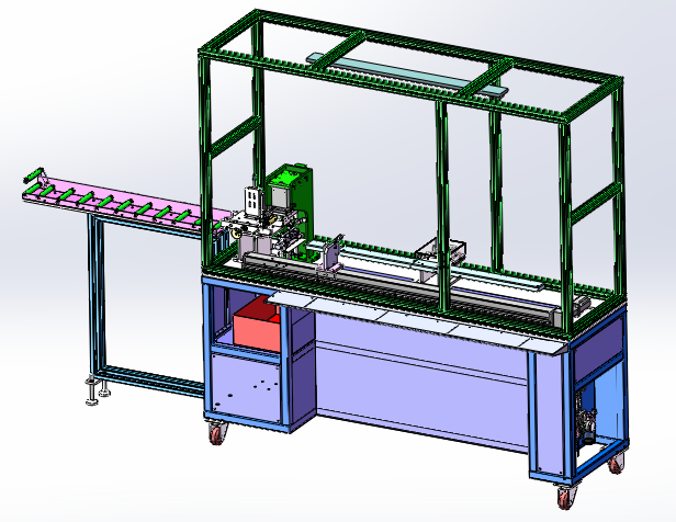 A35导槽定长裁断机（sw18可编辑+工程图+bom)