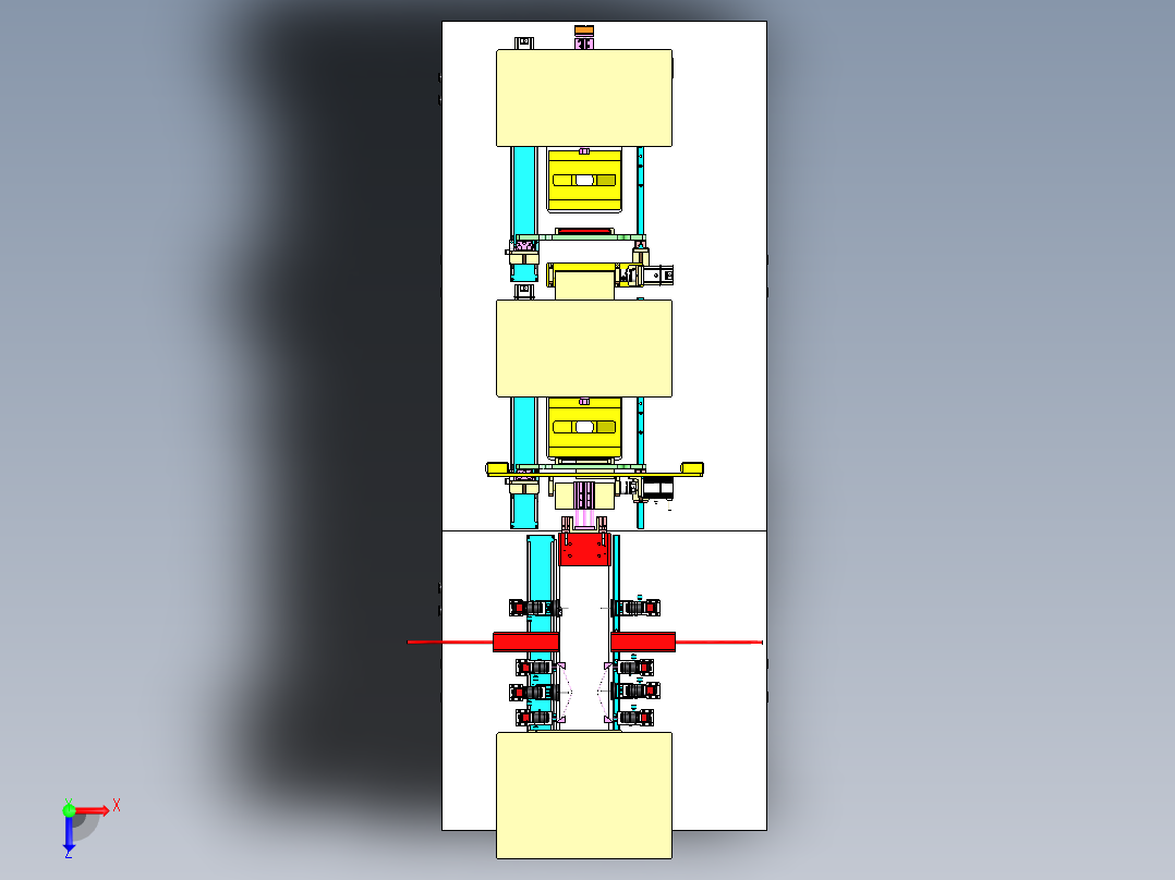 AOI清洗检测设备sw24可编辑俯视图