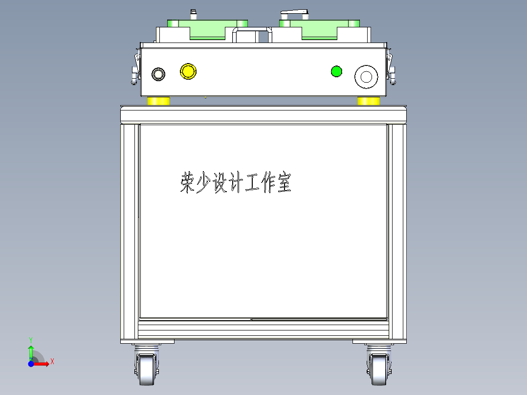 3C测试夹具_x_t前视图