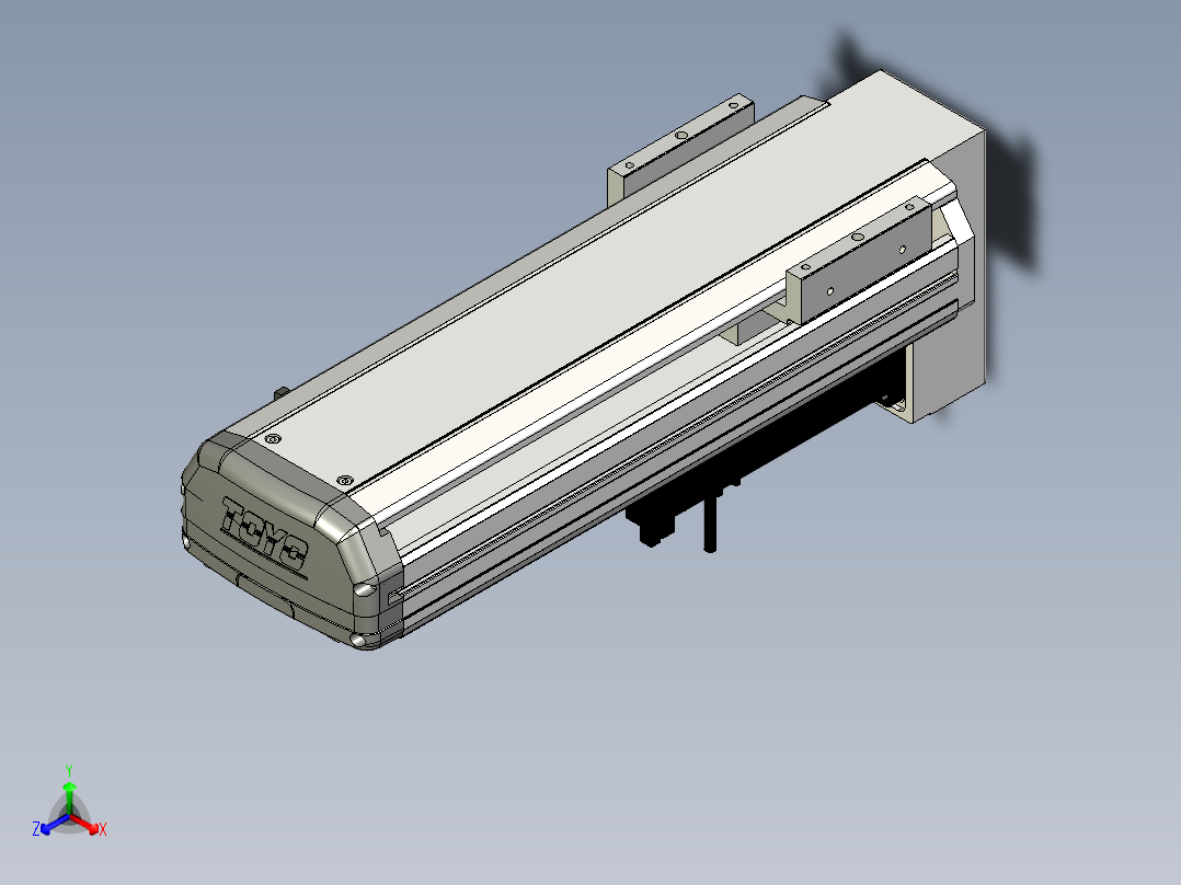 Toyo东佑达直线模组-ETH13-250-BM-400W+煞車正等轴测图
