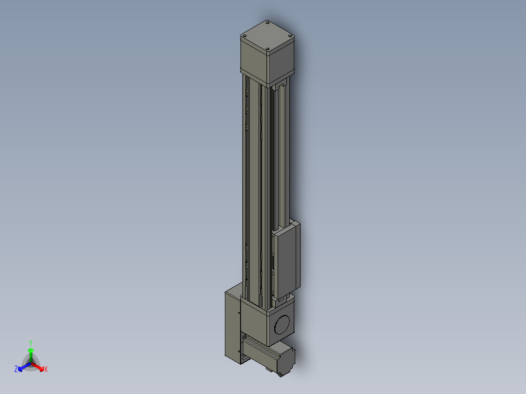 欧规系列-GB8-L96-S400-BL-P40-MS3正等轴测图