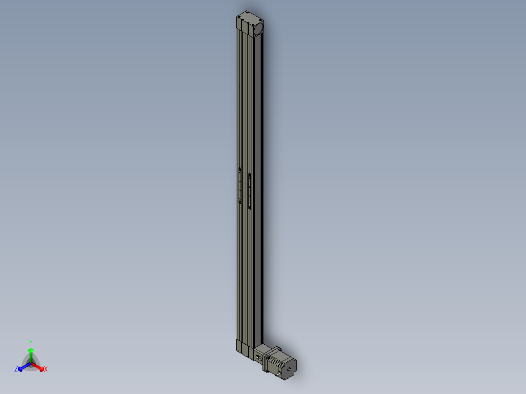 模组FBL100E1400-L正等轴测图
