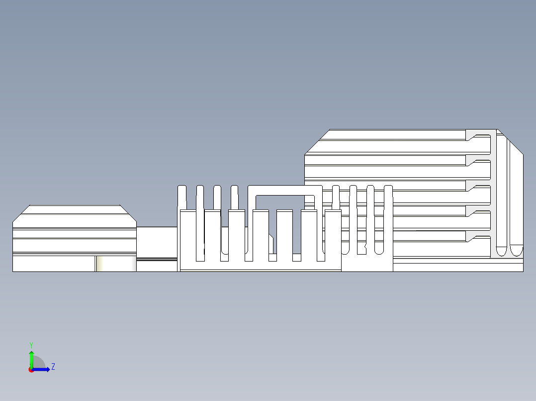 主板冷却块左视图