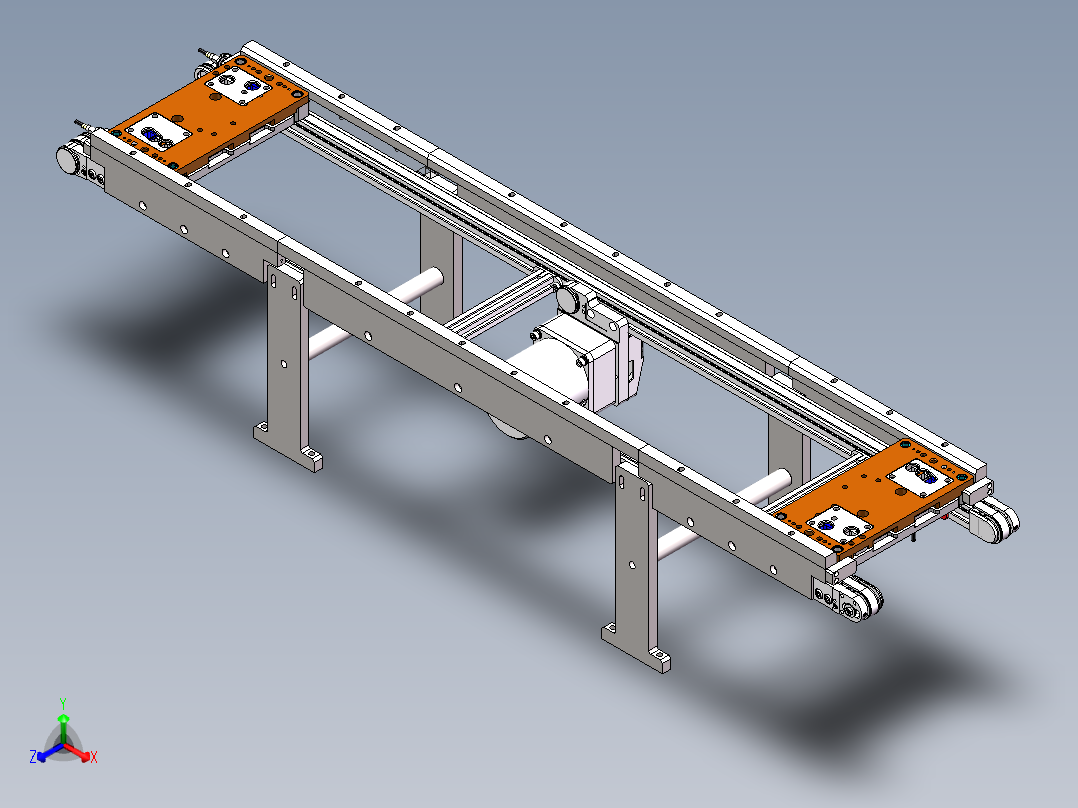 治具输送机构正等轴测图
