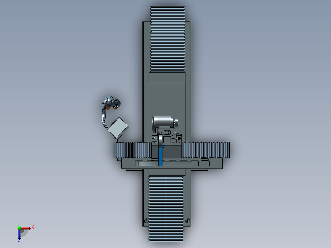 龙门磨床俯视图
