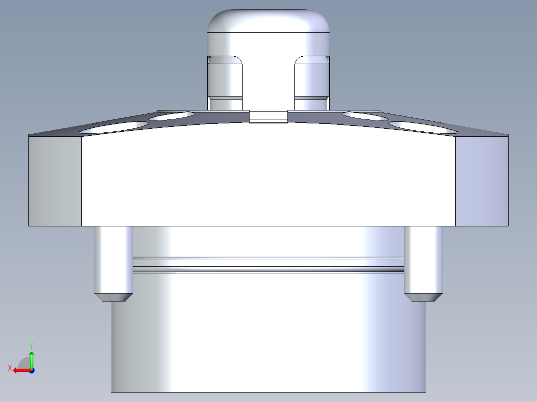 KOSMEKSFK2160-GN多系列多零件图纸模型后视图