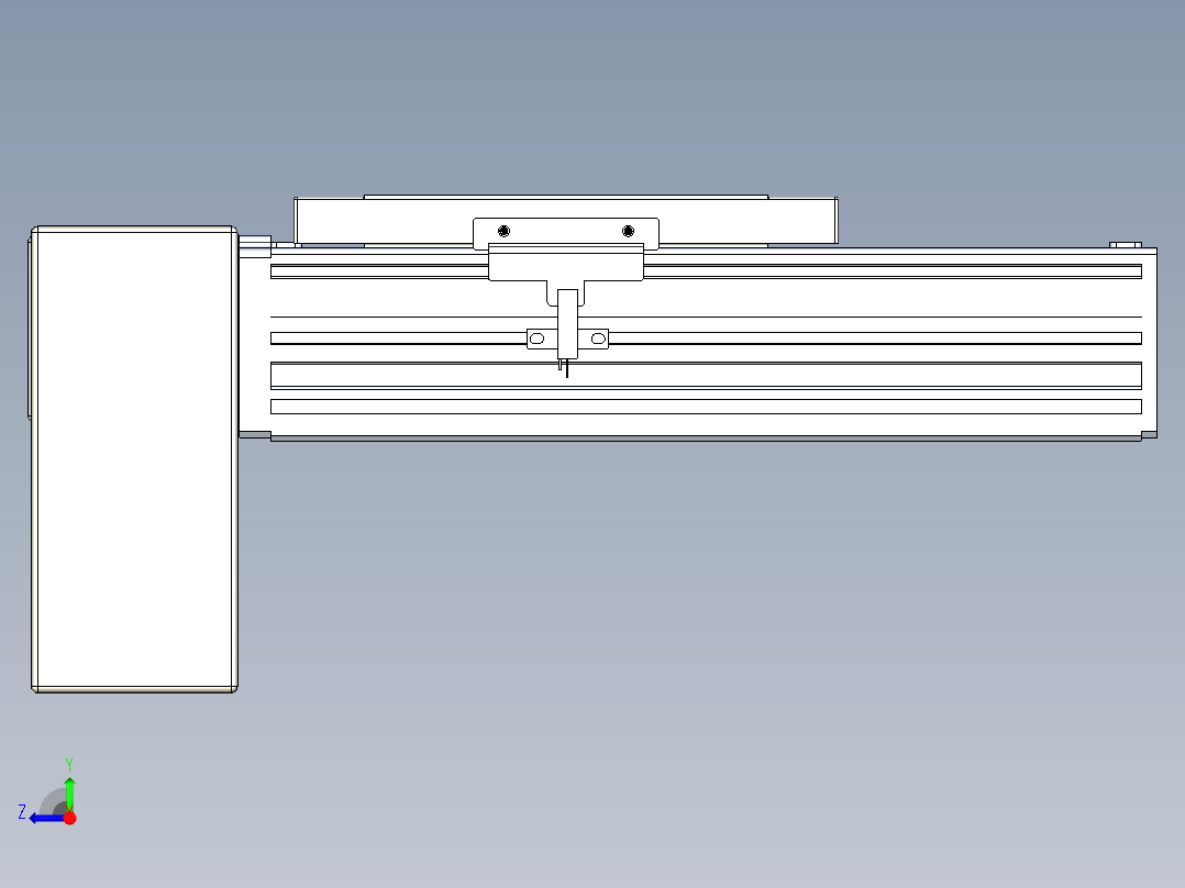 同步带全封闭直线模组TPA-HCB-120D-90-L50-RP-C-P40-N3右视图