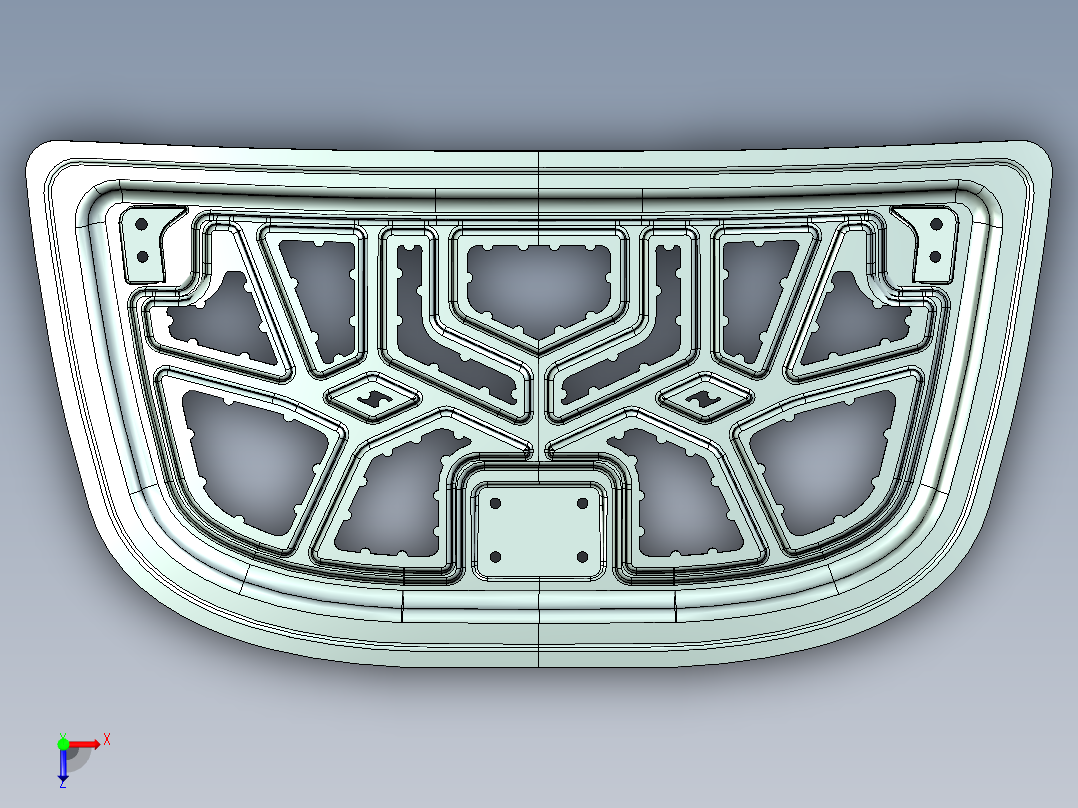 前罩内面板--creo俯视图