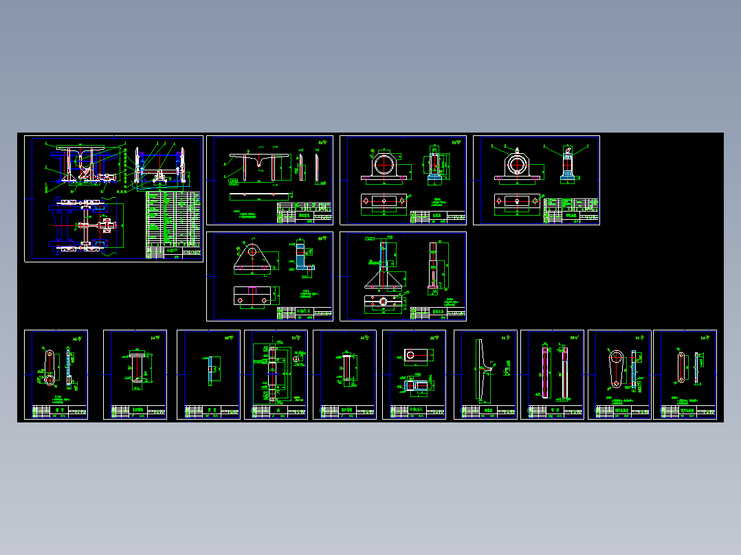 一种托举机构CAD图纸