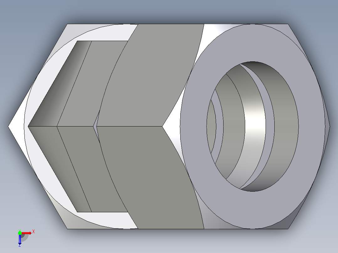 卡套式工业通用硬管接头EO_Swivel_nut_45_deg_elbow_EV38SCF俯视图