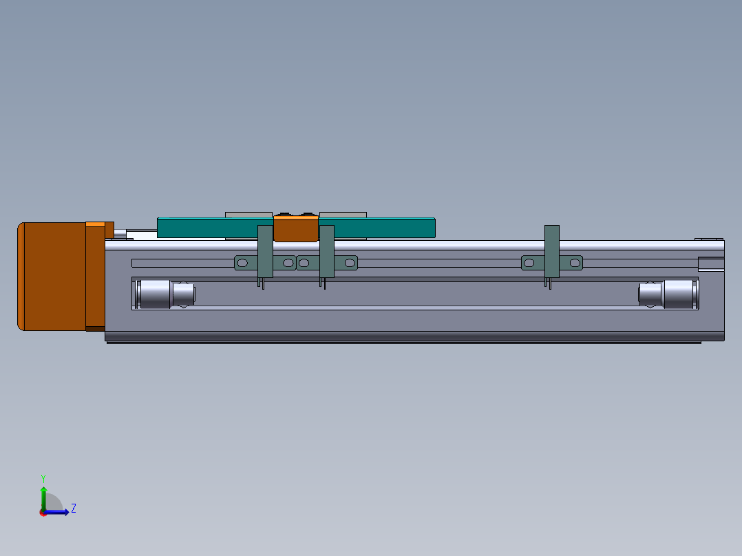 MCH丝杆全封闭MCH6M-BR-100W左视图