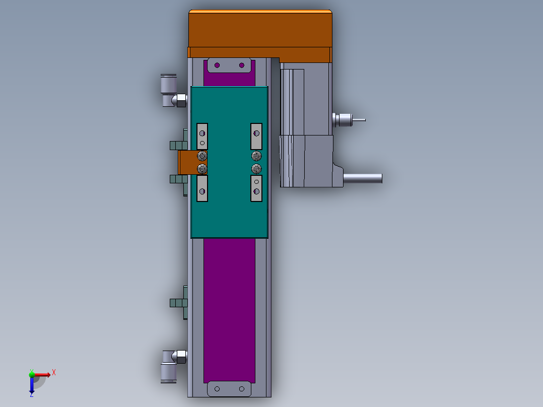 MCH丝杆全封闭MCH6M-BR-100W俯视图