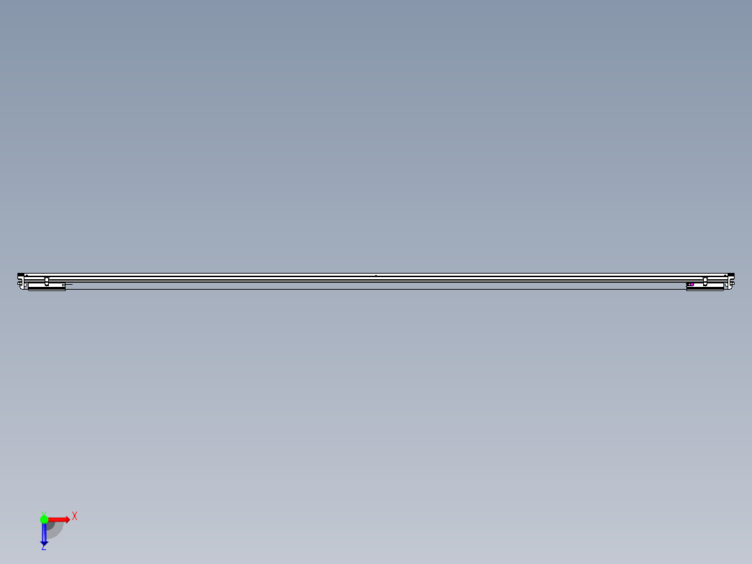 威洛博VL系列直线电机模组-2VL22H3-S3500俯视图