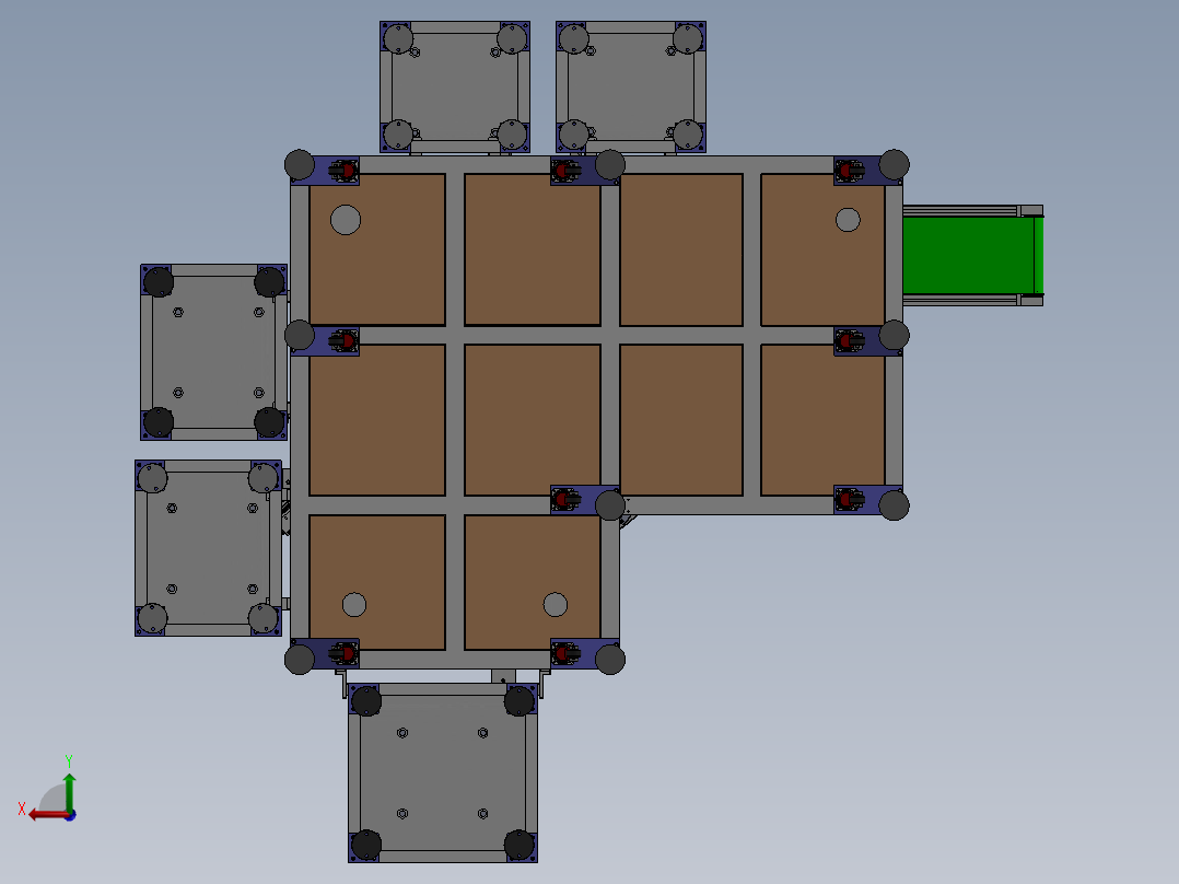 一种门把手自动装配机sw18可编辑后视图