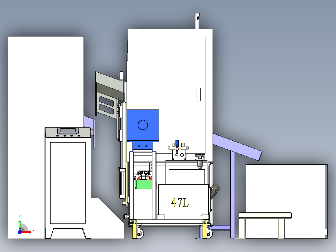 锻造件防锈喷油雾化设备X_T前视图