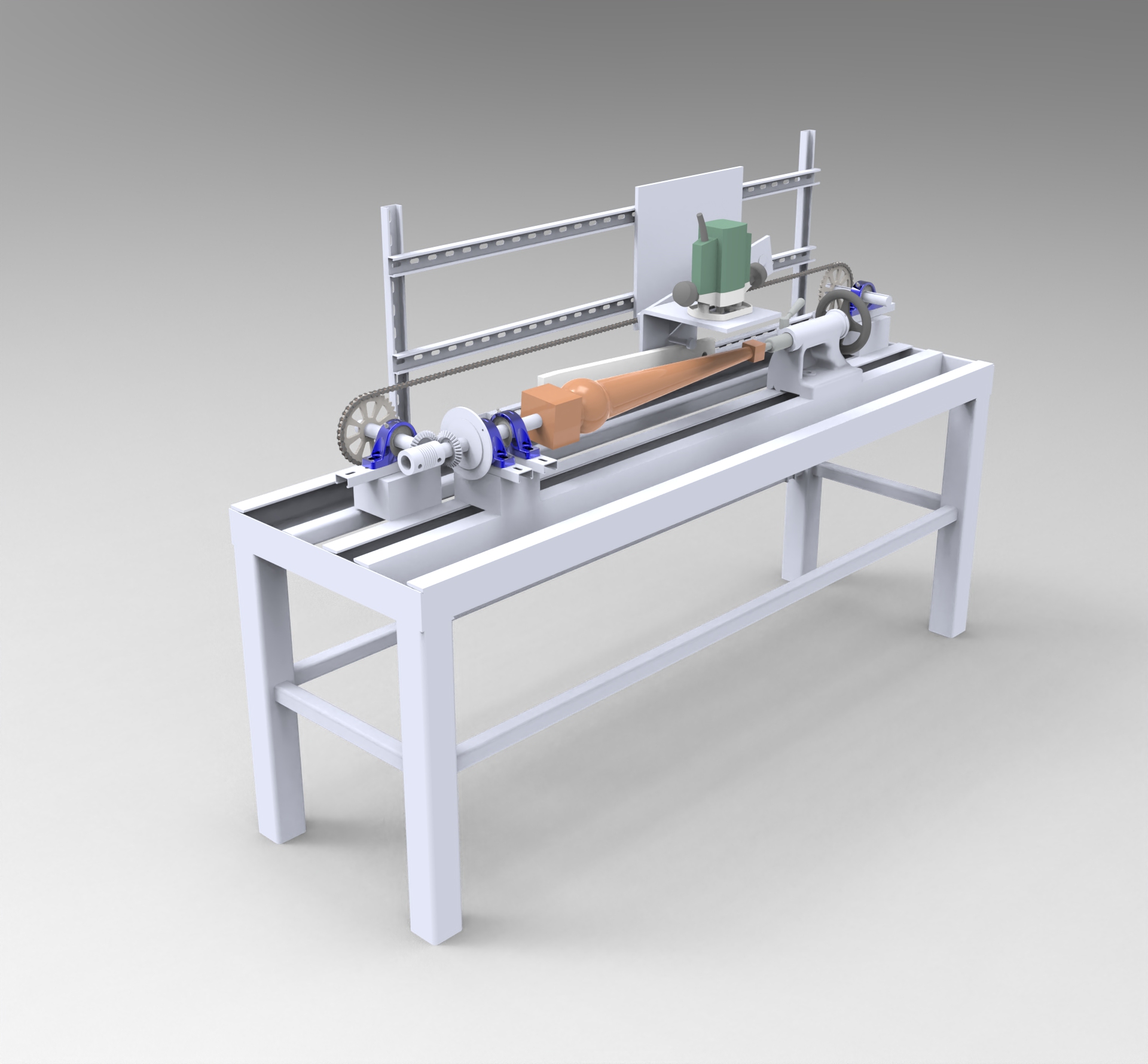 木材车削机creo5.0.zip