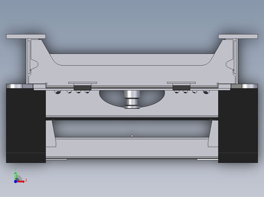 Inventor标准件:各式旋锁3D模型前视图