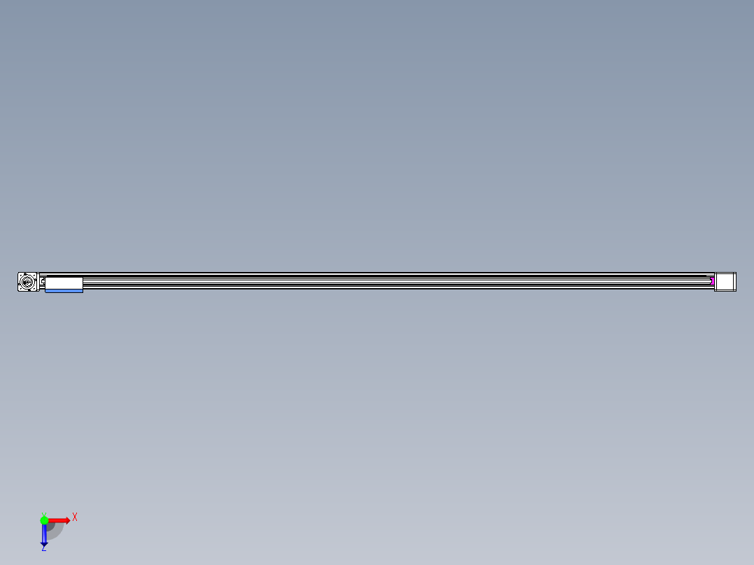 威洛博LB.GB同步带传动--欧规系列GB8-L192-S3000-BR-P75-K俯视图