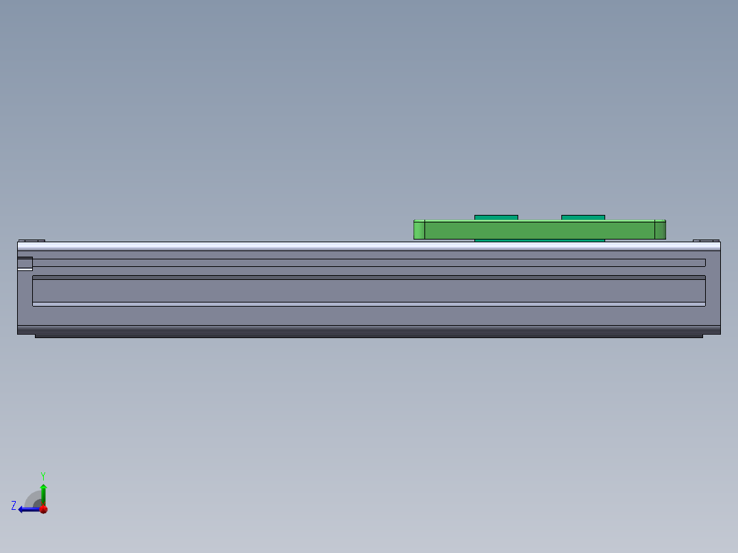 MTH丝杆半封闭模组MTH6M辅助轴右视图