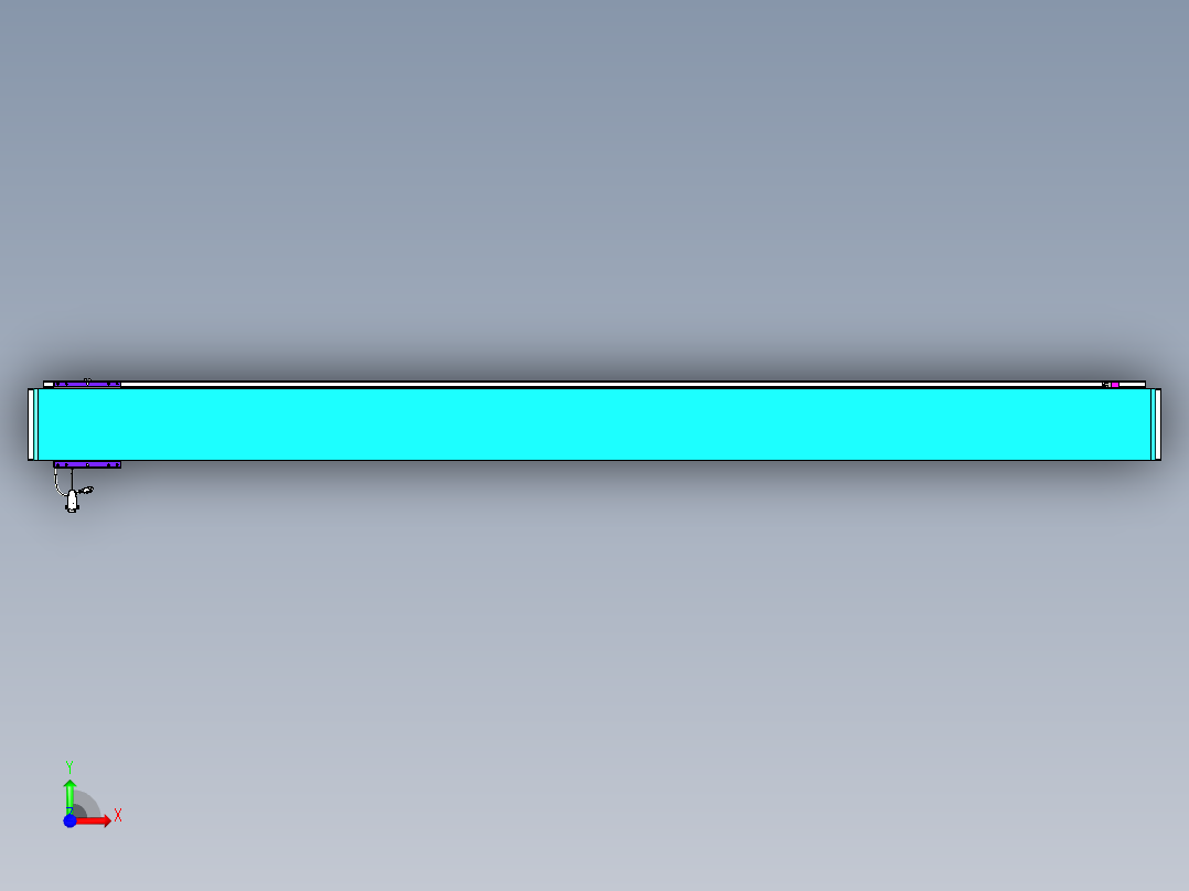 威洛博VL系列直线电机模组-VL17E2-S2400前视图