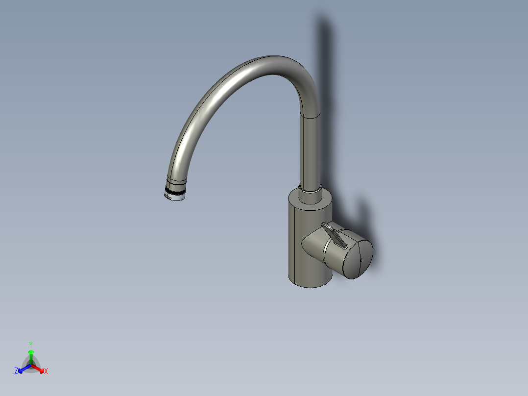 水龙头11正等轴测图