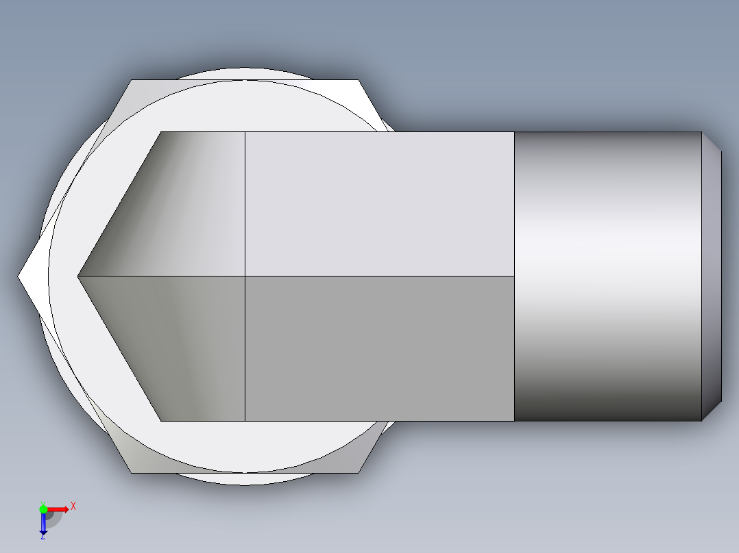 卡套式工业通用硬管接头EO_Adjustable_Locknut_elbow_WEE08LROMDCF俯视图