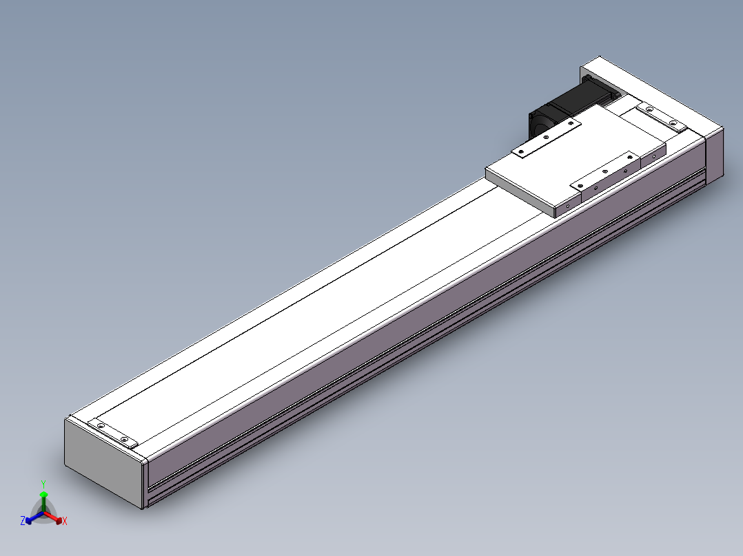 精密模组MC140-L05-650-BL-M200-C4正等轴测图