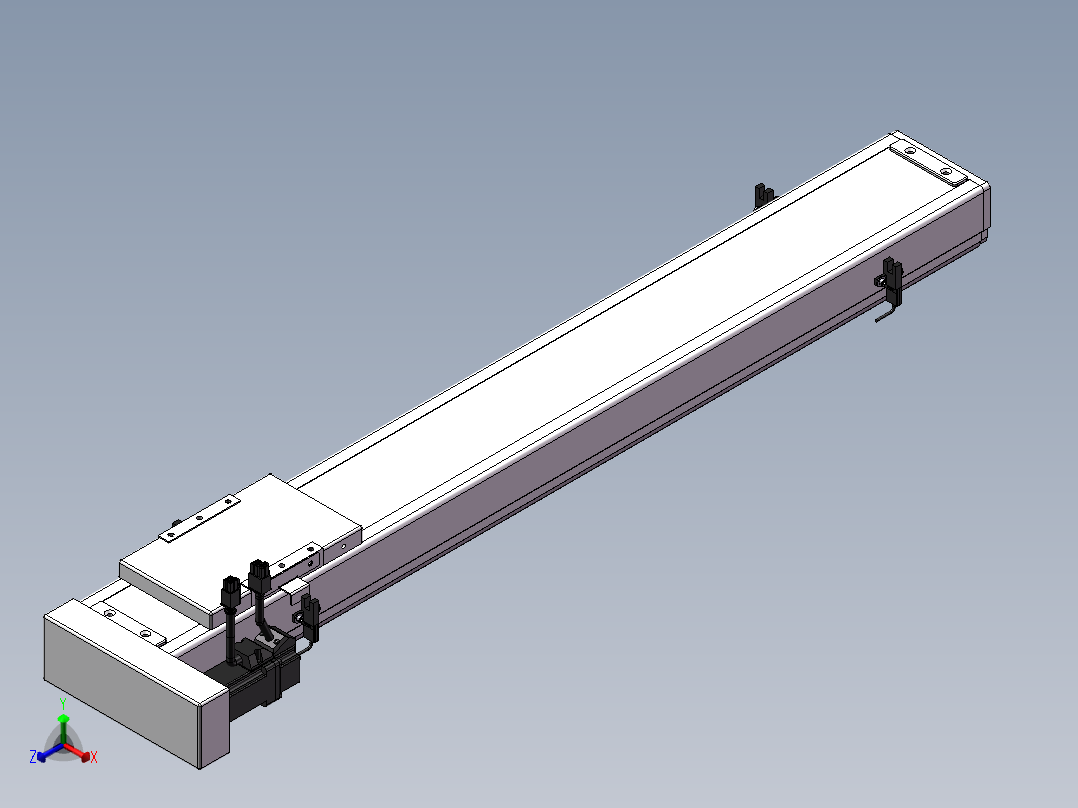 精密模组MC100-L05-650-BL-M10-C4正等轴测图