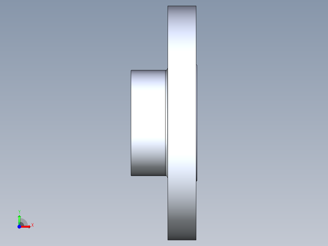 船舶管路系统S22_SeaDrainPLUS_Flange150Solid-S_37E169202_2in Sea Drain Plus - Flange 150lb Solid - S前视图