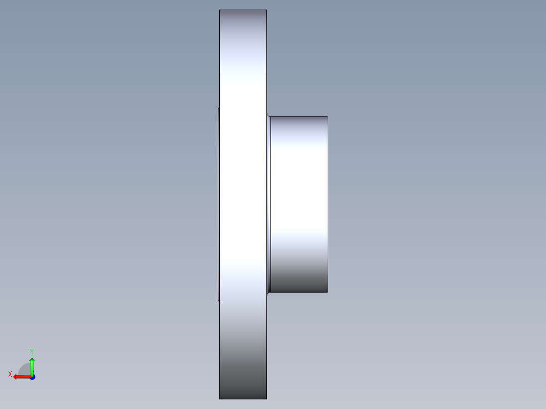 船舶管路系统S22_SeaDrainPLUS_Flange150Solid-S_37E169202_2in Sea Drain Plus - Flange 150lb Solid - S后视图