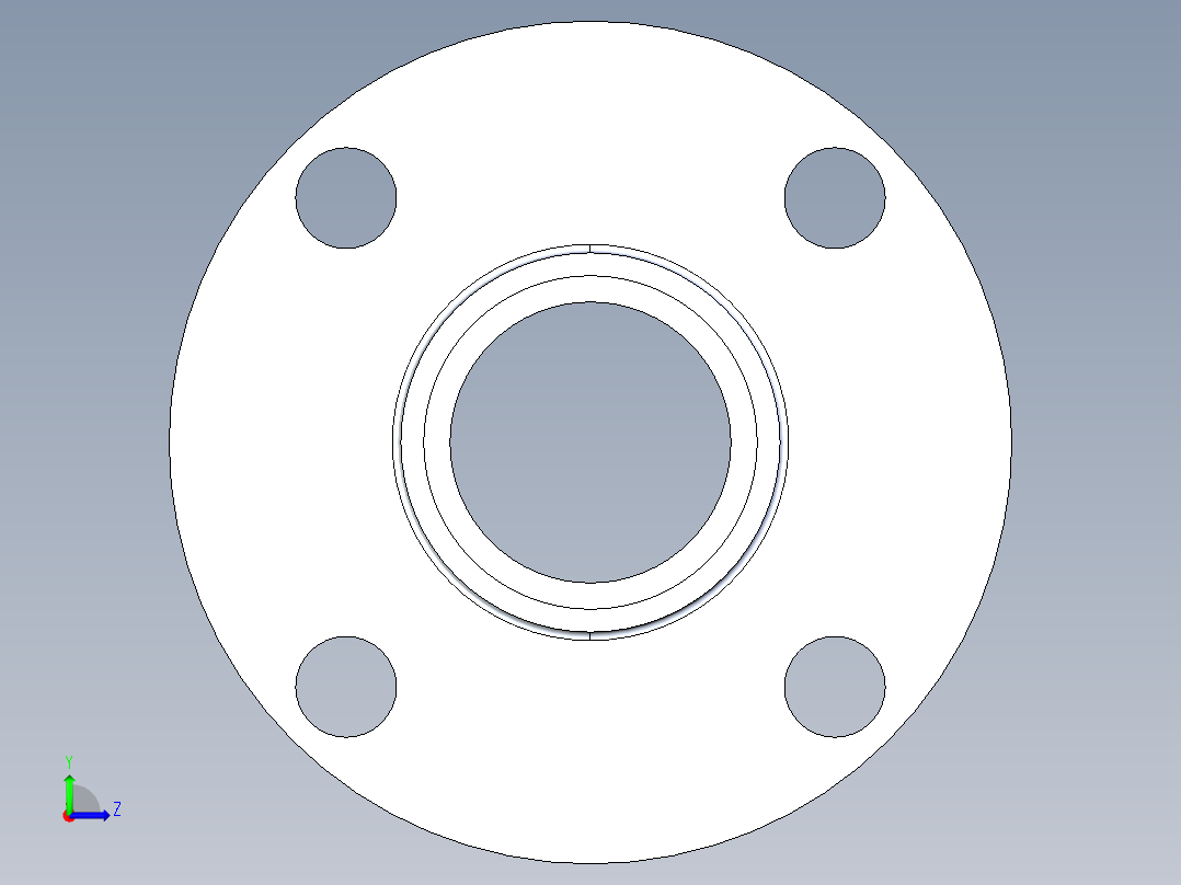 船舶管路系统S22_SeaDrainPLUS_Flange150Solid-S_37E169202_2in Sea Drain Plus - Flange 150lb Solid - S左视图