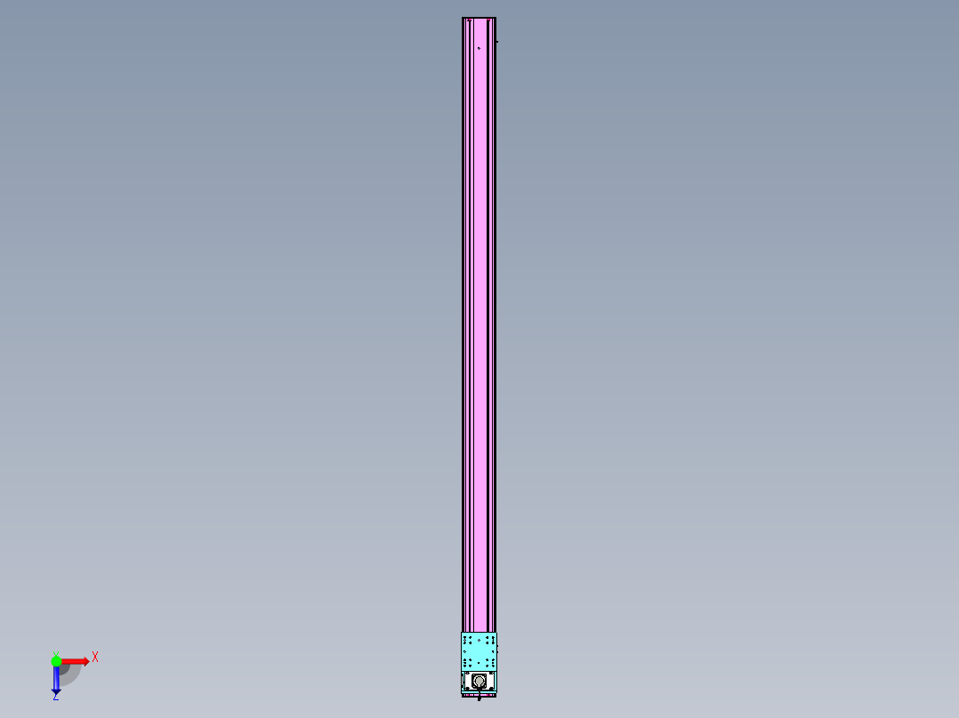 东锦齿条传动DH210G-L167-S3800-BU-减速机+P750W俯视图