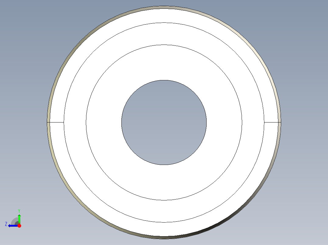 皮带轮p12--stp igs sw三维 3d模型设计图右视图