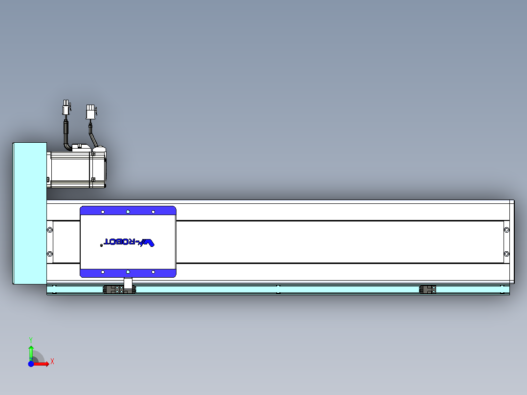 威洛博VC丝杆传动-无尘环境VC14-Lxx-C-S500-BR-ZP40-C3前视图