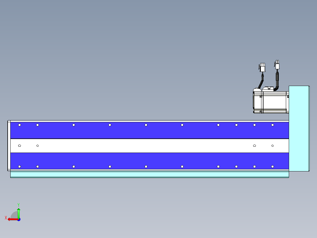 威洛博VC丝杆传动-无尘环境VC14-Lxx-C-S500-BR-ZP40-C3后视图