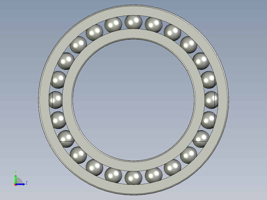 深沟球轴承61906左视图