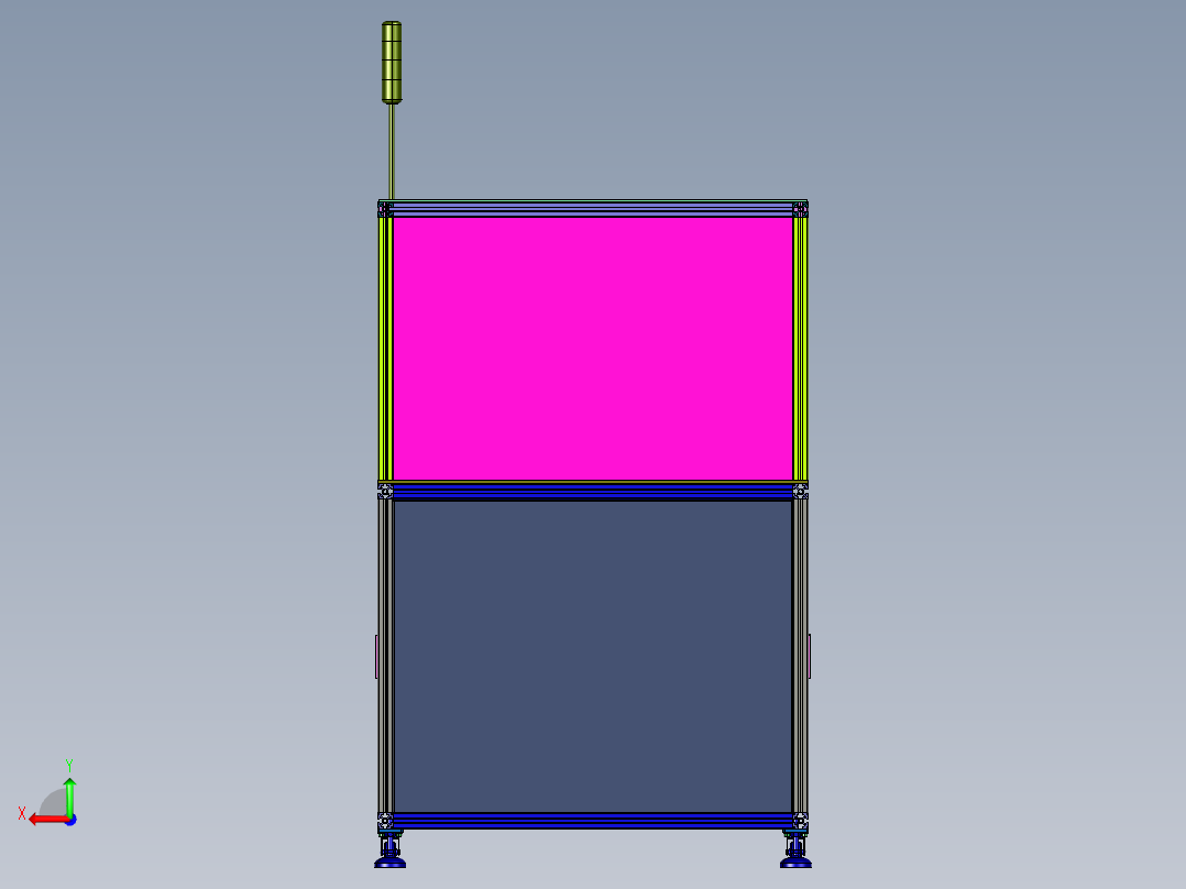 双电批自动打螺丝机后视图